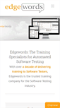 Mobile Screenshot of edgewordstraining.co.uk